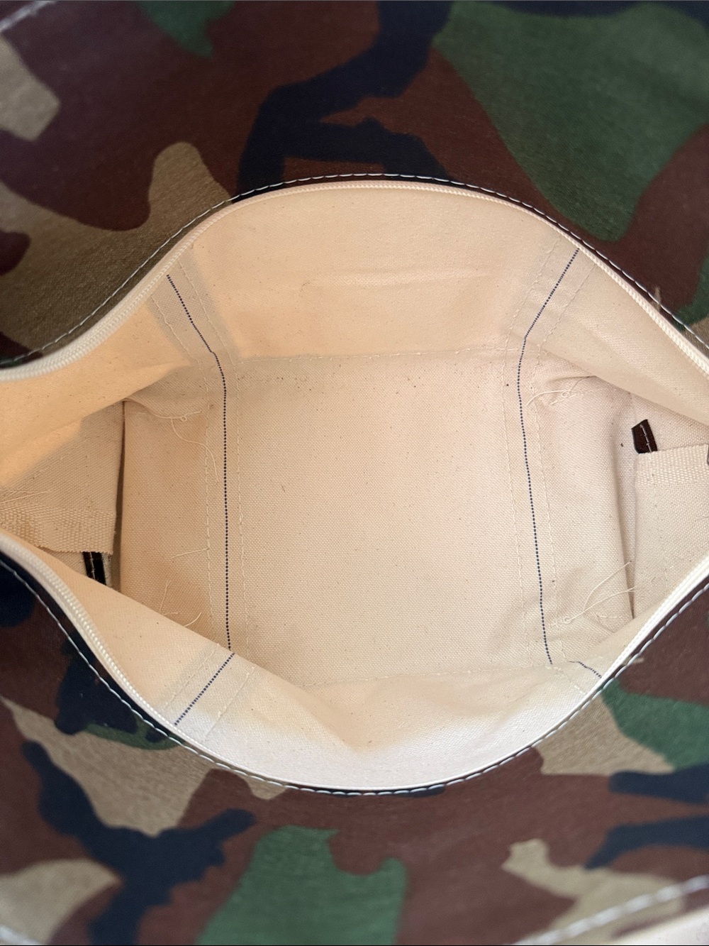LL BEAN Boat Tote Bag Double Long Handles Zipper - Picture 8 of 8